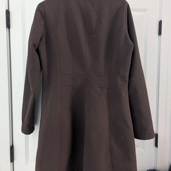 Patagonia Au Train Brown Soft Shell Long Jacket Fleece Lined - Women's Medium - Picture 5 of 6